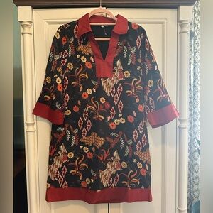 NWOT Anthropologie JODIFL Boho Floral collared lightweight dress Small/Medium